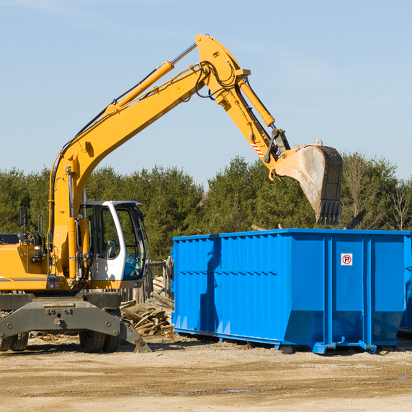 can i choose the location where the residential dumpster will be placed in Colwell Iowa